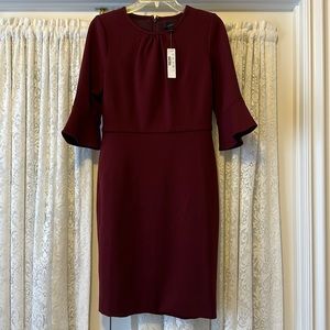 NWT J Crew maroon dress